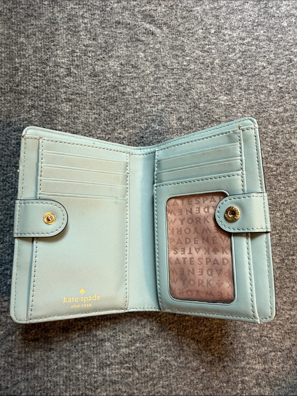 Kate Spade Wallet Lakesedge Light Blue Leather - Picture 3 of 15